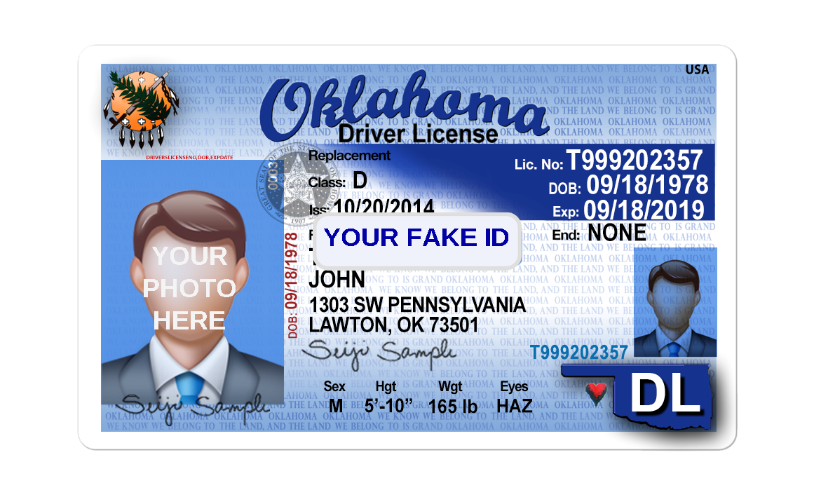 Oklahoma Fake ID v2