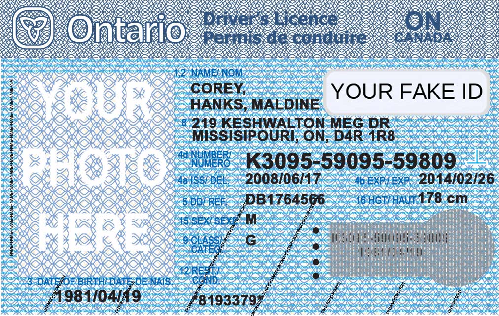 Fake ID Canada Ontario-V1